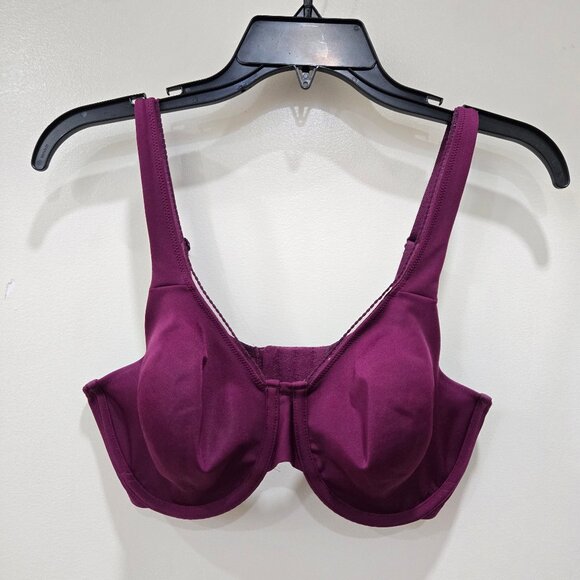 Wacoal Purple High Standards Underwire Full Coverage Bra Size 34D - Picture 1 of 10